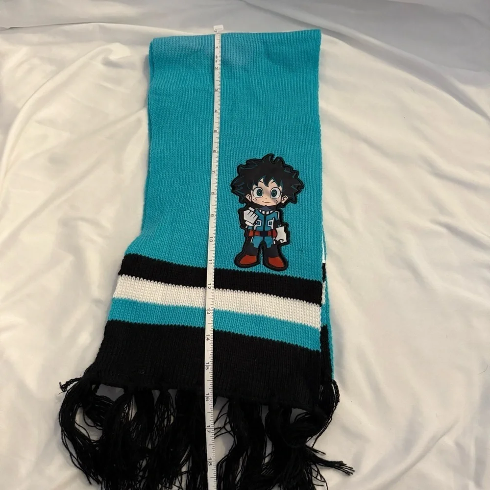 NWOT My Hero Academia Knit Scarf with Fringe *Imperfect*